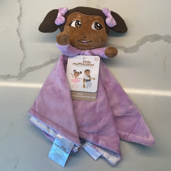 New Little Muffincakes Easy Wrap baby Swaddle and Lovey set - girls - Picture 3 of 5